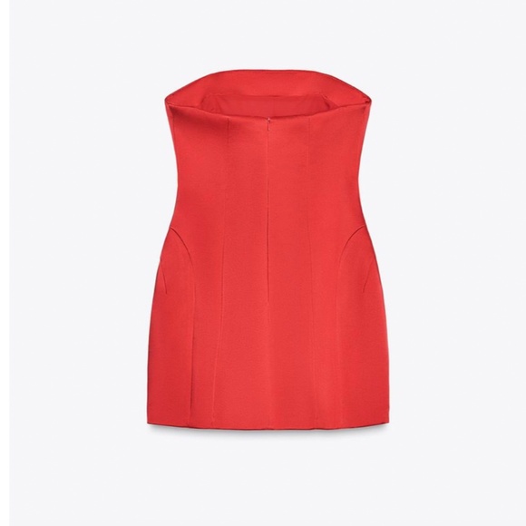 Zara SATIN PLAYSUIT DRESS NWT - Picture 8 of 8